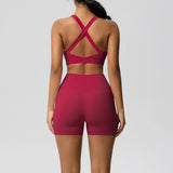 Crossover Bra & High‑Rise Shorts