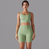 Cross‑Strap Bra & Workout Shorts
