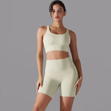 Cross‑Strap Bra & Workout Shorts