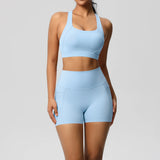 Crossover Bra & High‑Rise Shorts
