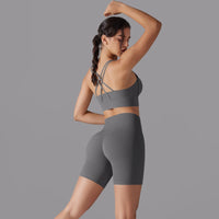 Cross‑Strap Bra & Workout Shorts