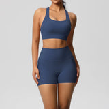 Crossover Bra & High‑Rise Shorts