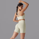 Cross‑Strap Bra & Workout Shorts