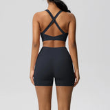 Crossover Bra & High‑Rise Shorts