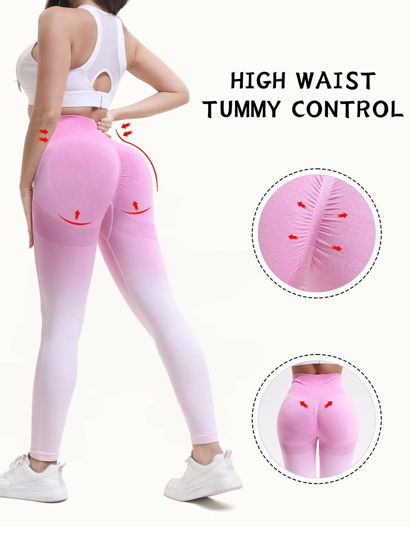 High-Waist Gradient Leggings
