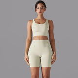 Cross‑Strap Bra & Workout Shorts
