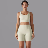 Cross‑Strap Bra & Workout Shorts