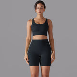 Cross‑Strap Bra & Workout Shorts