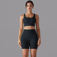 Cross‑Strap Bra & Workout Shorts